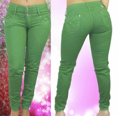 Pantalon Levanta Cola Verde Manzana W Xtudio 